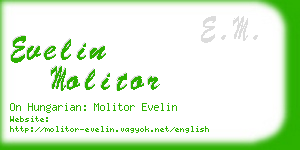 evelin molitor business card